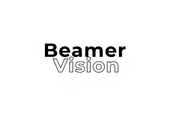 ertselle eine logo Beamer Vision weiser hintergrund und Beamer in schwarz und Vision in weiss mit schwarzer umrandung keine symbole